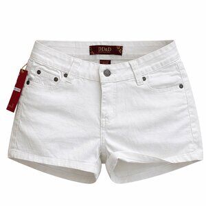 DD&D White Denim Shorts Size 3 | New With Tags | Stretch Cotton Blend